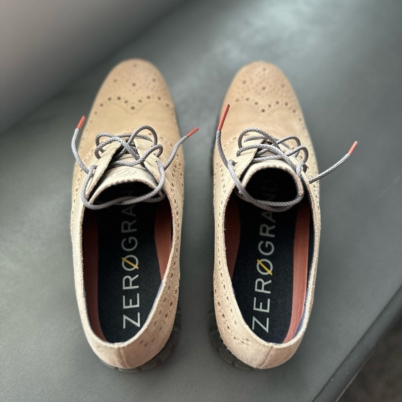 Men’s Cole Haan Dress Shoes Size 10 1/2, Tan and Grey in color - Picture 4 of 7